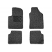 FIAT 500 All Weather Floor Mats - Custom Woven Carpet - Black & Grey - Set of 4